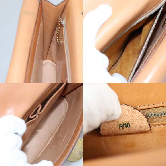 CELINE Macadam Canvas Hand Bag Pvc Leather Brown Gold - Picture 12 of 13